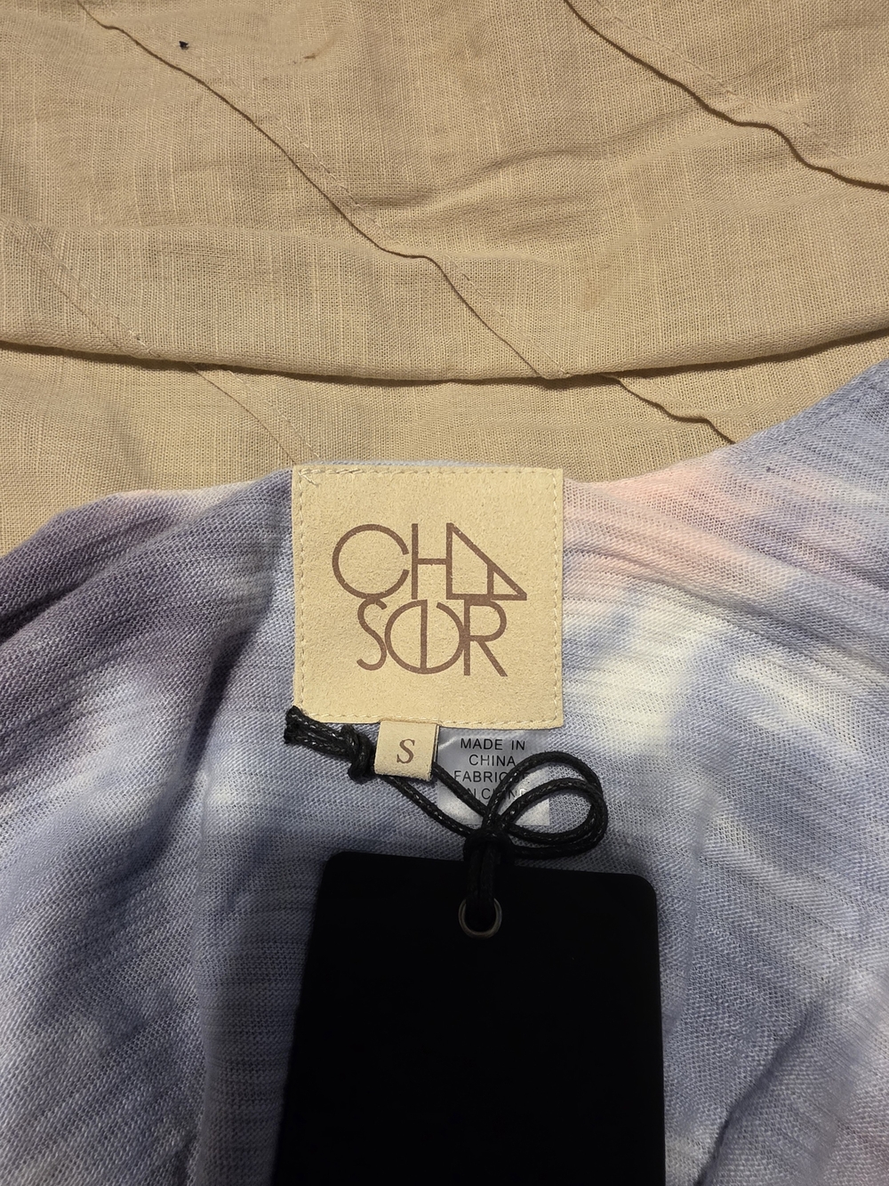 Chaser Short Sleeve Tie-Dye Tee in Blue & Pink